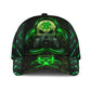 Skull Biohazard Mask Green Classic Cap For Outdoor Events Beach Travel And Relaxed Daily Style