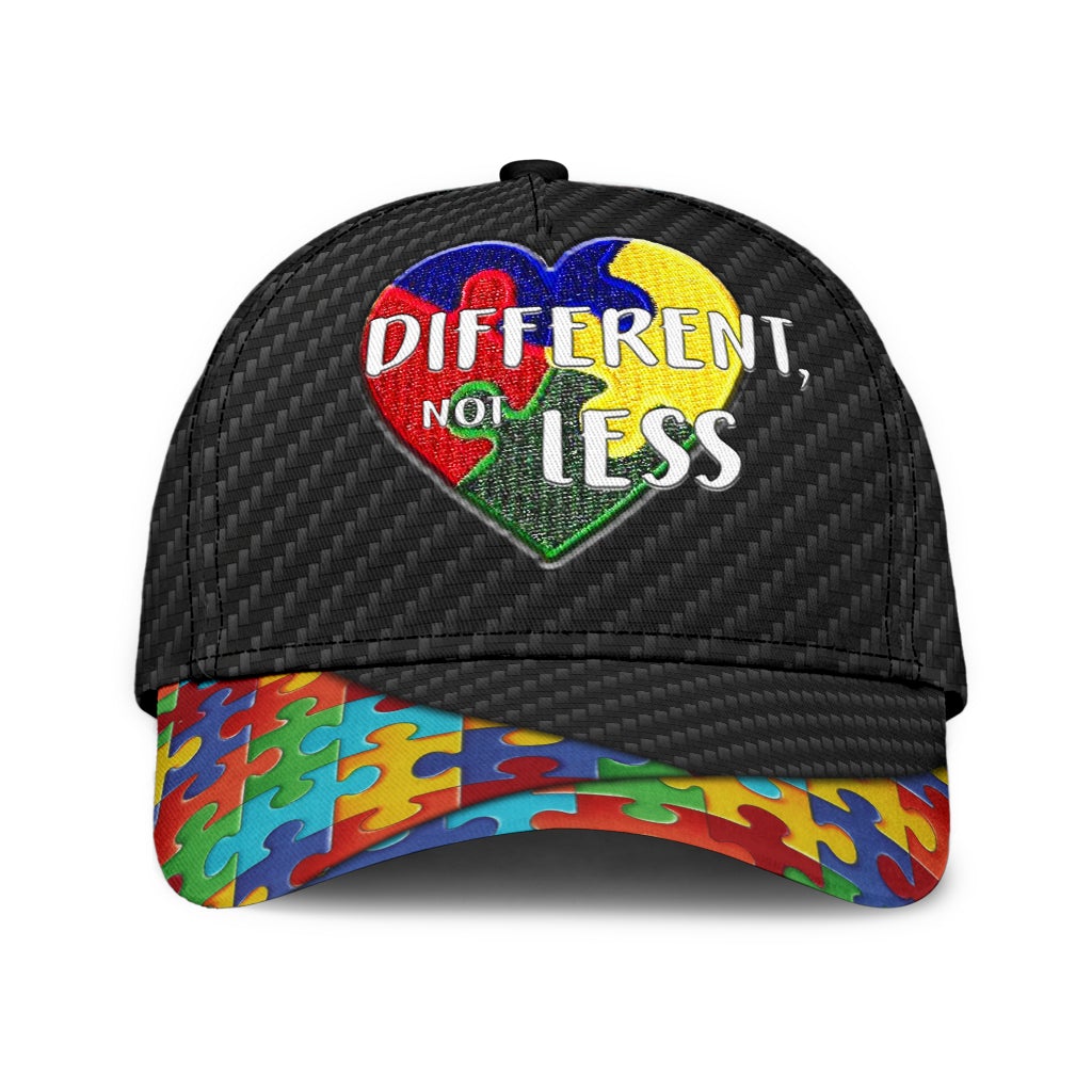 Autism Different Not Less Classic Cap For Outdoor Adventures Festivals And Casual Wear
