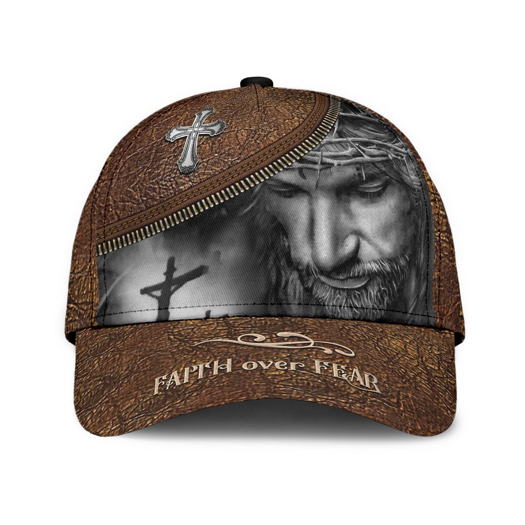 Faith Over Fear Message Classic Cap For Holiday Trips Daily Outfits And Thoughtful Gifting