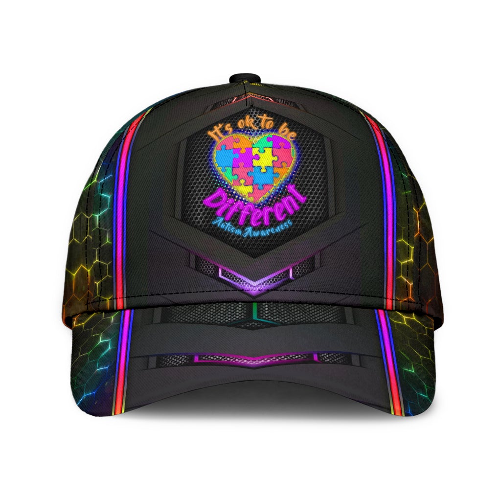 Autism Different Not Less Classic Cap For Weekend Adventures Festivals And Gift Giving