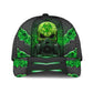 Green Skull Electric Pattern Classic Cap For Festivals Holidays And Comfortable Everyday Wear