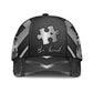 Autism Metal Pattern Awareness Classic Cap For Daily Outfits Festivals And Thoughtful Gift Giving