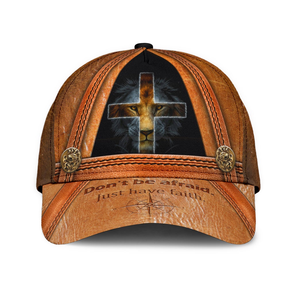 Lion Just Have Faith Classic Cap For Comfortable Daily Wear Travel And Weekend Outings