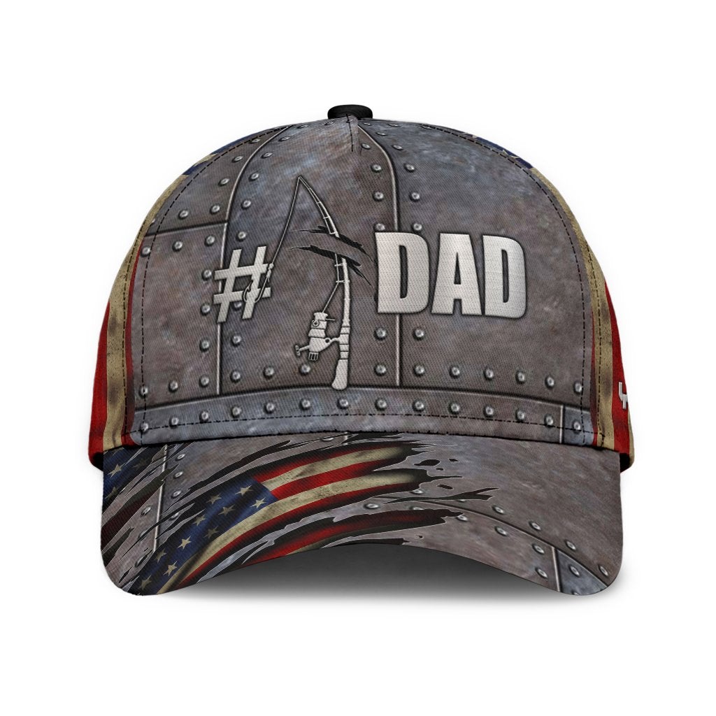 Custom Fishing Number Dad Fathers Day Gift Classic Cap For Holiday Adventures Parties And Comfortable Styling