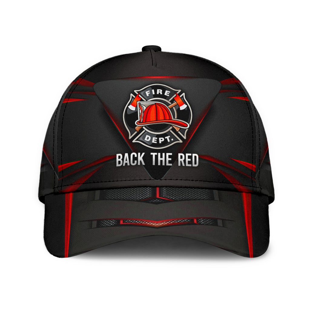 Firefighter Back The Red Carbon Classic Cap For Holiday Adventures Parties And Comfortable Styling