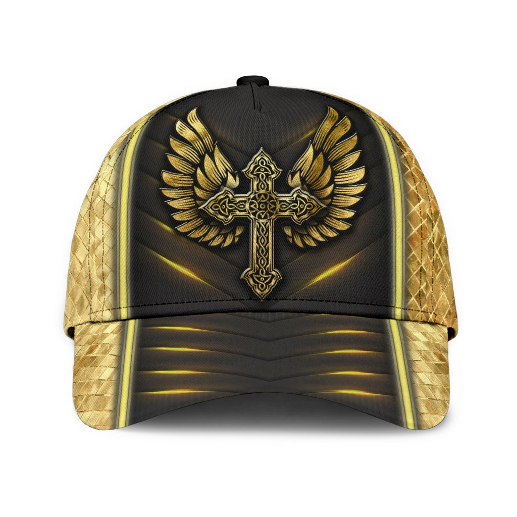 Faith Cross Angel Wings Classic Cap For Vacation Style Outdoor Activities And Daily Comfort