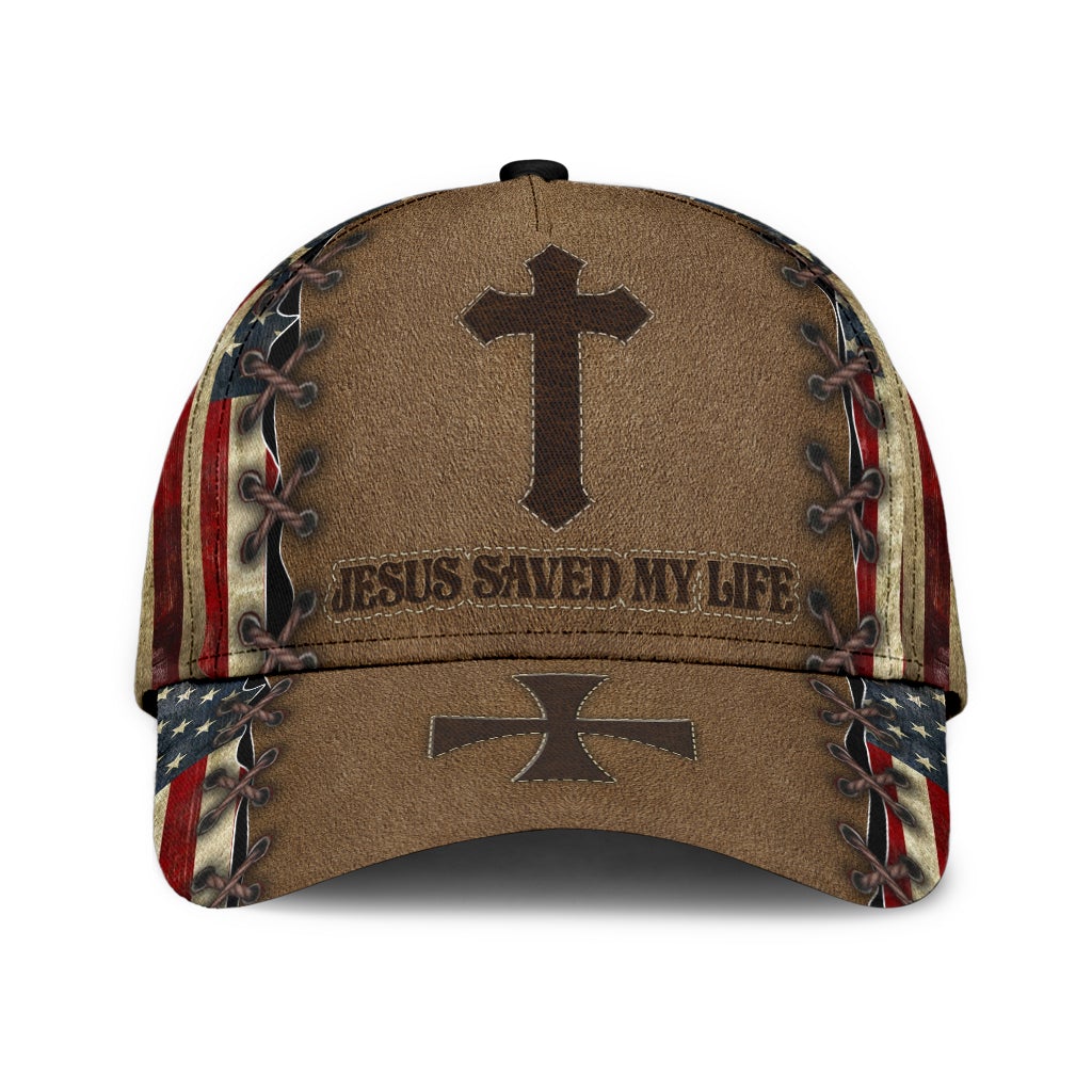 Faith Saved My Life American Flag Classic Cap For Comfortable Casual Wear Holidays And Outdoor Trips
