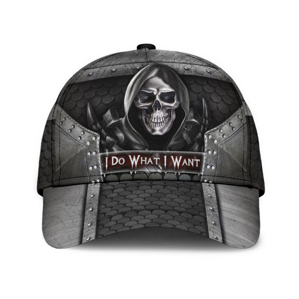 Skull I Do What Want Classic Cap For Daily Wear Travel And Outdoor Activities