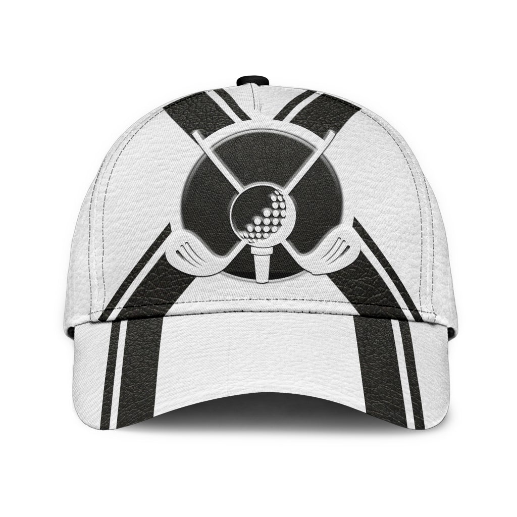 White Golf Sport Classic Cap For Festivals Travel Adventures And Casual Gift Giving