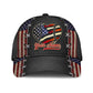 Custom Baseball Mom Heart American Flag Classic Cap For Travel Adventures Weekend Wear And Casual Style