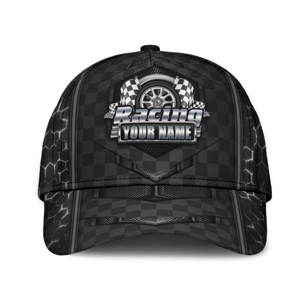 Custom Racing Lover Black Style Personalized Classic Cap For Casual Outfits Vacations And Everyday Styling