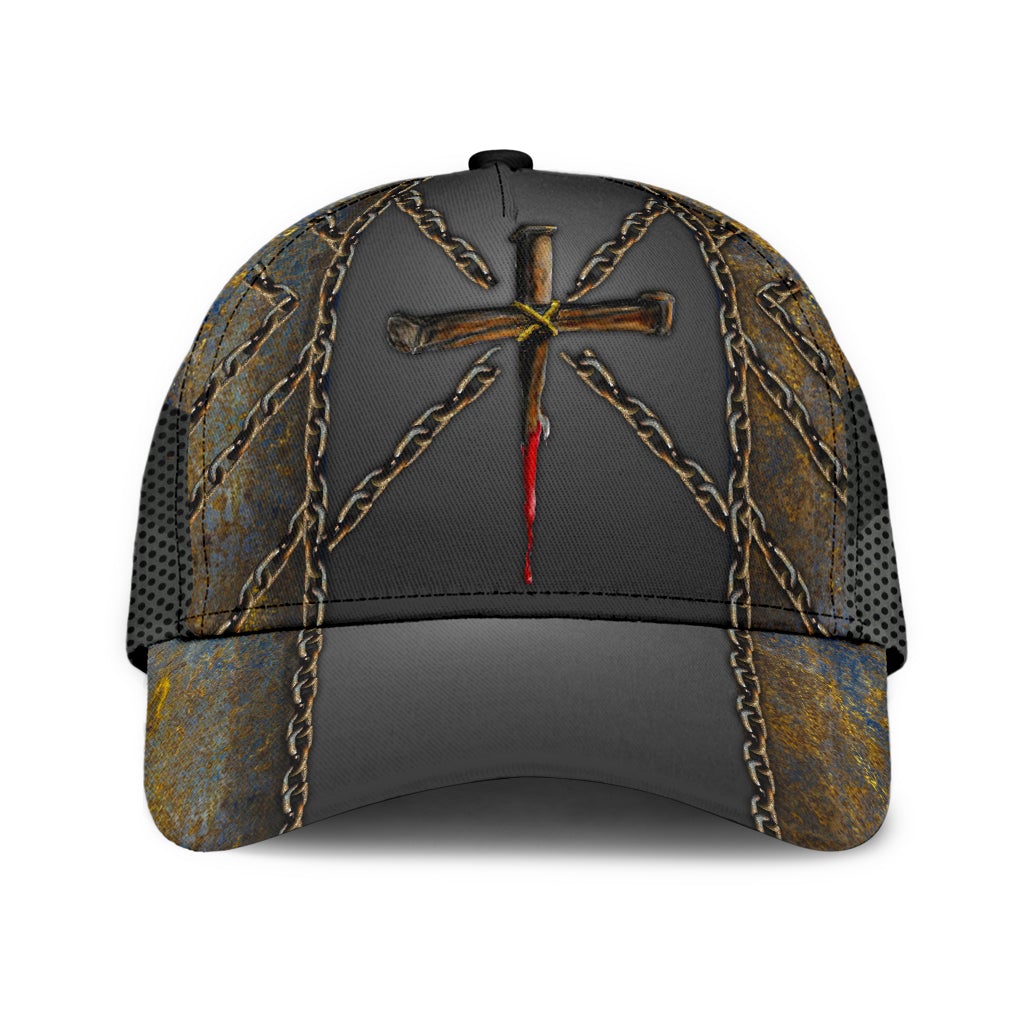 Faith Breaks Every Chain Cross Classic Cap For Beach Days Travel And Relaxed Everyday Outfits
