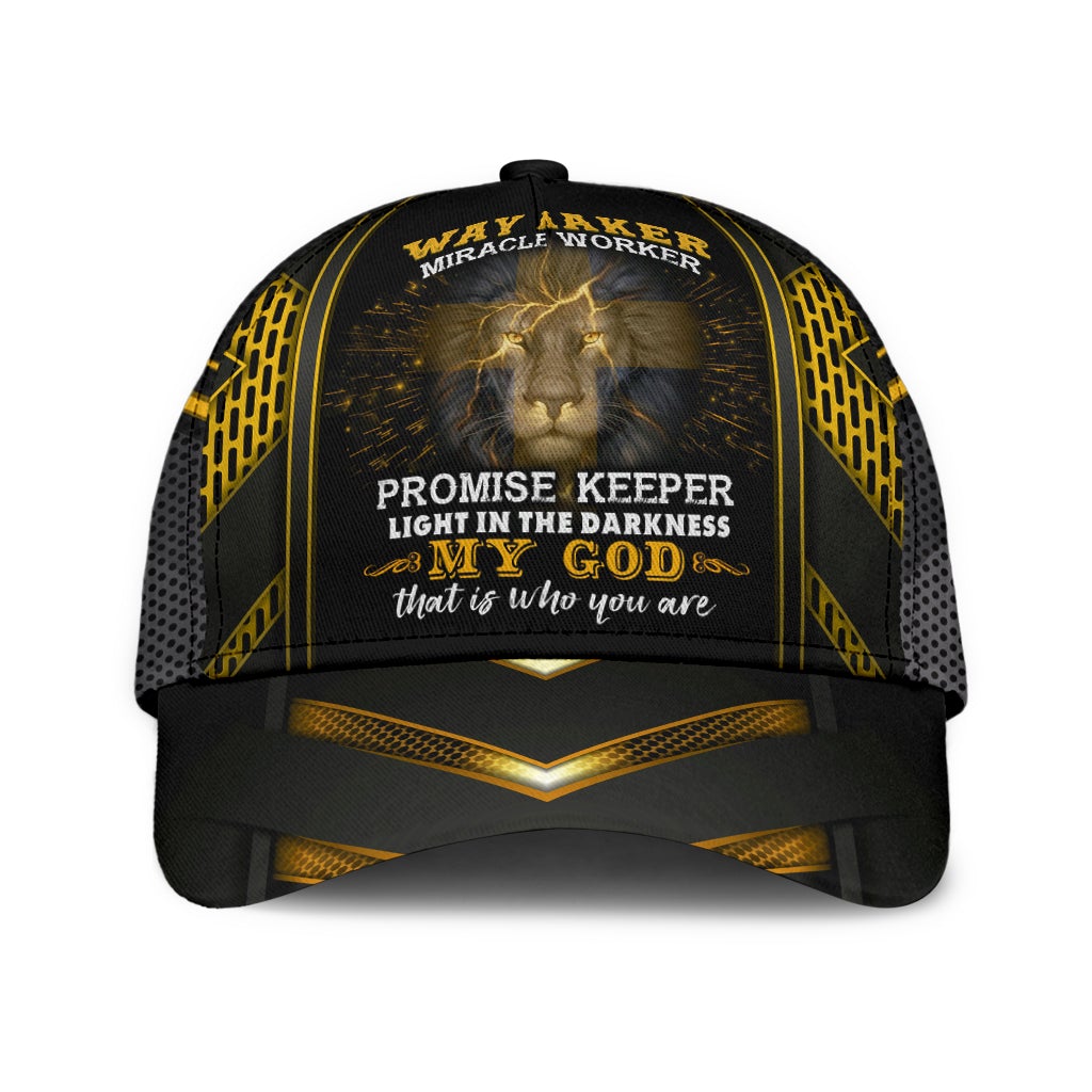 Faith Miracle Worker Lion Classic Cap For Summer Activities Vacations And Comfortable Daily Wear