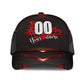 Custom Red Checked Racing Personalized Name Number Classic Cap For Weekend Travel Outdoor Events And Casual Outfits
