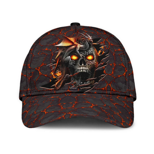Skull Dragon Fire Fantasy Classic Cap For Casual Gatherings Travel And Thoughtful Gift Giving