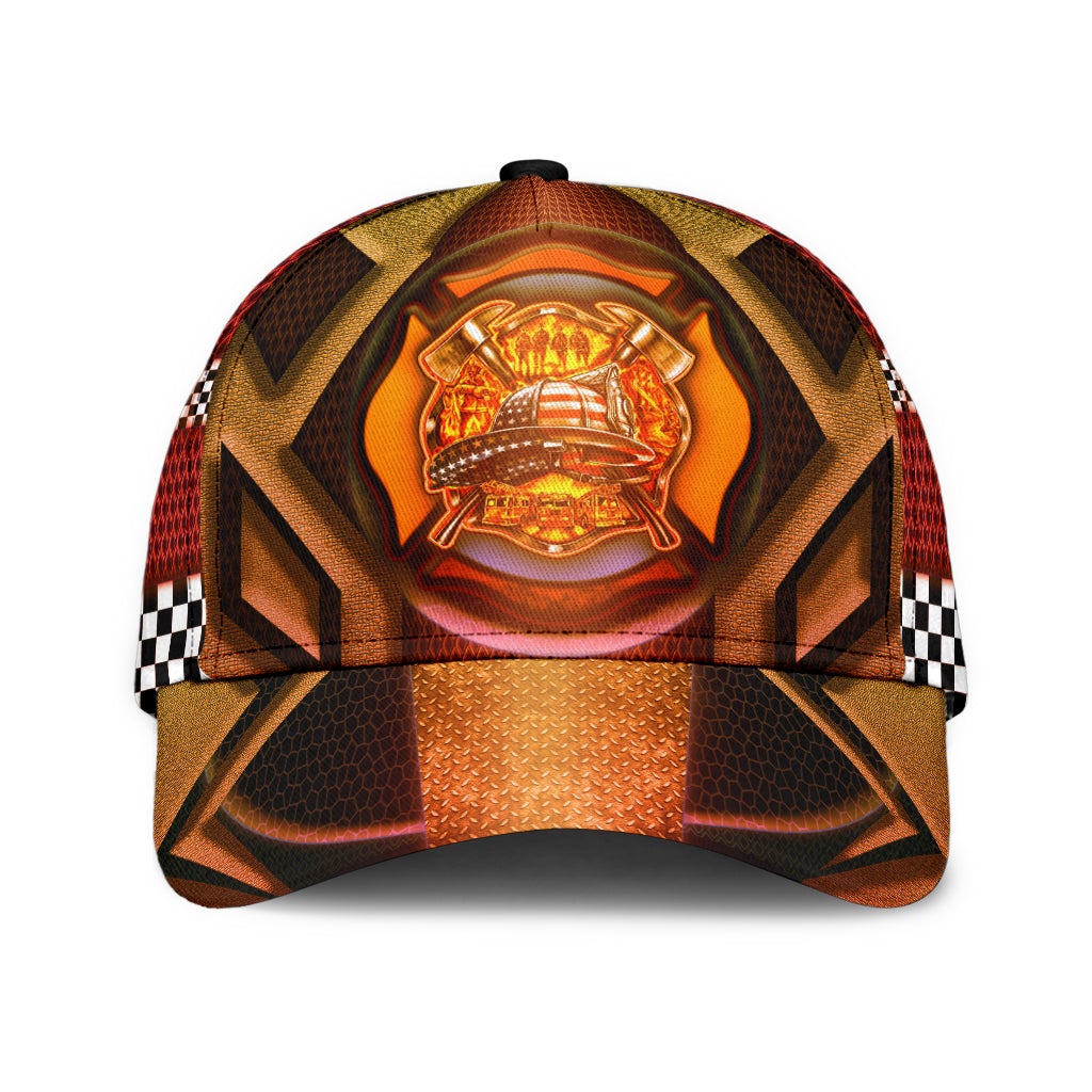 Back The Red Firefighter Classic Cap For Seasonal Outings Outdoor Adventures And Daily Wear