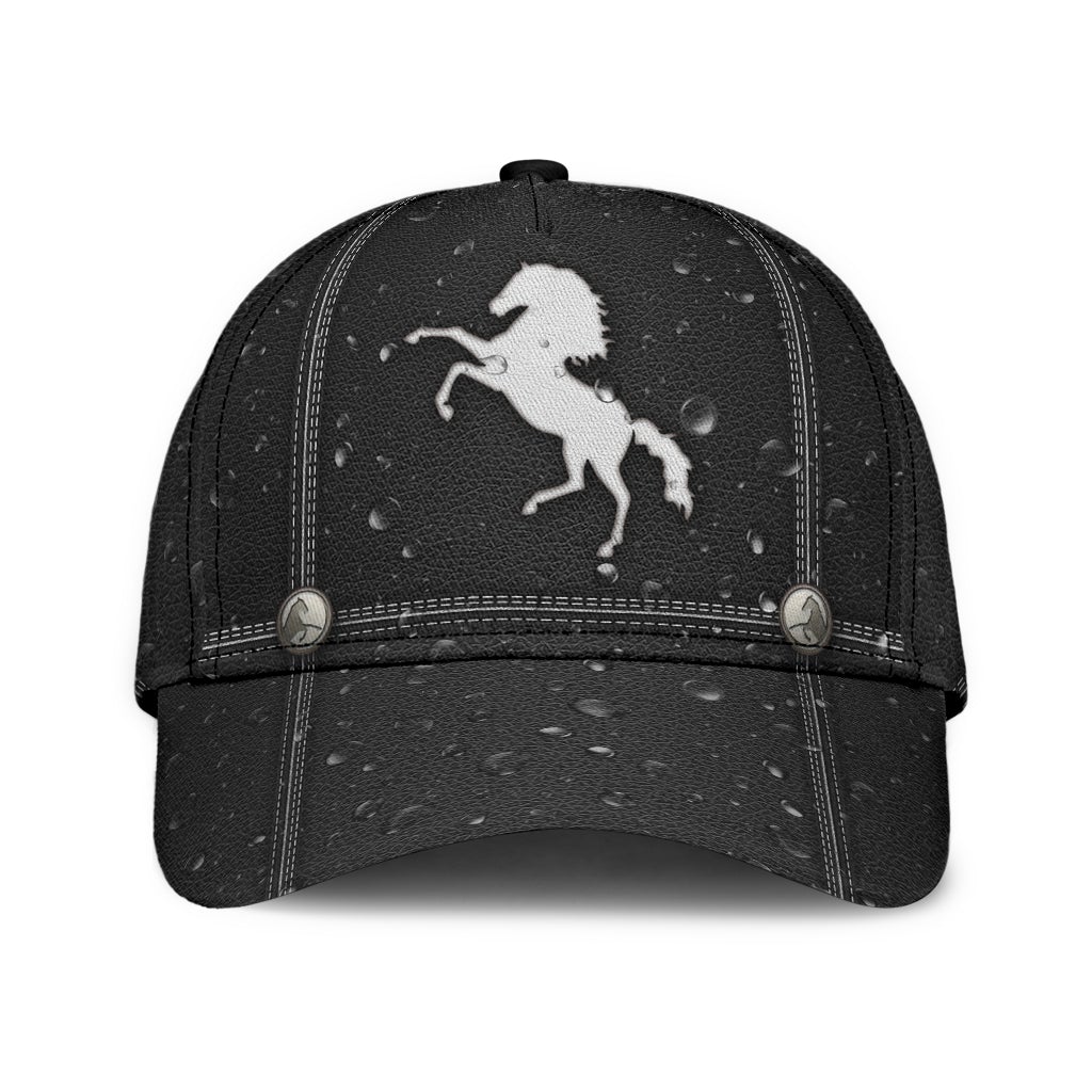 Horse Drops Water Nature Classic Cap For Holiday Adventures Parties And Comfortable Styling