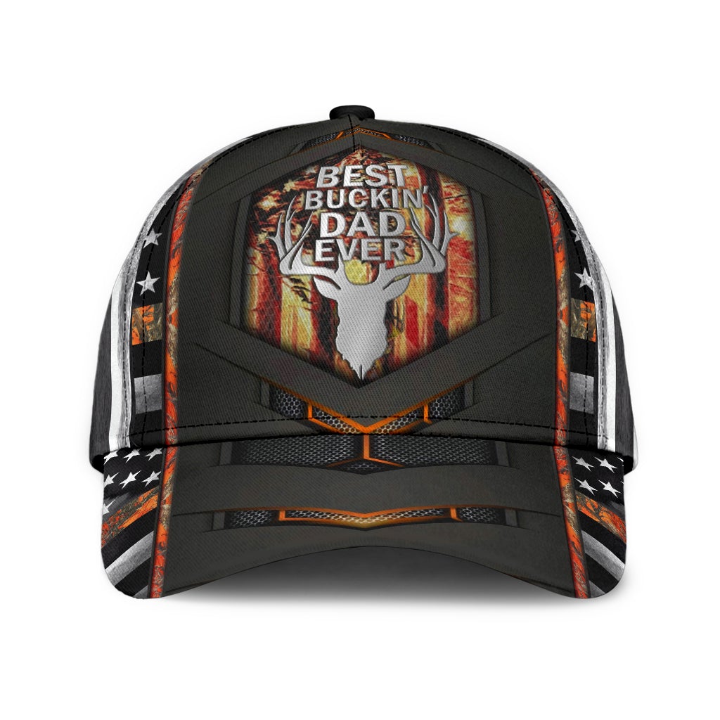 Hunting Best Buckin Dad Ever Classic Cap For Festivals Vacations Outdoor Fun And Daily Comfort