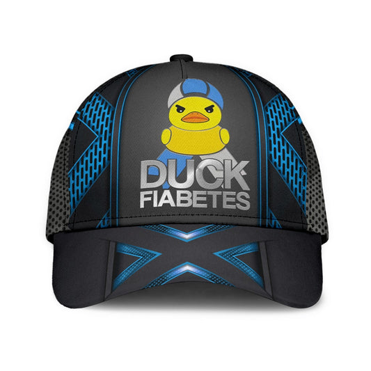 Duck Diabetes Awareness Classic Cap For Summer Activities Vacations And Comfortable Daily Wear