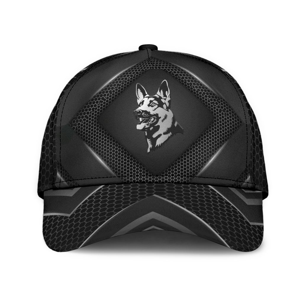 German Shepherd Carbon Look Classic Cap For Daily Styling Weekend Travel And Outdoor Activities