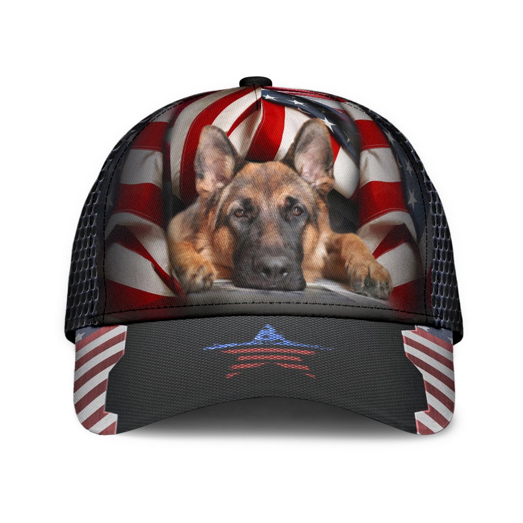 American German Shepherd Dog Lover Classic Cap For Daily Comfort Outdoor Fun And Weekend Vacations