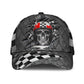 Skull Racing Crack Pattern Classic Cap For Casual Styling Beach Days And Weekend Adventures
