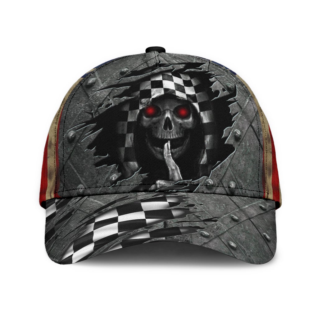 Crack Racing Skull Motorsport Classic Cap For Weekend Outings Holidays And Thoughtful Gifting