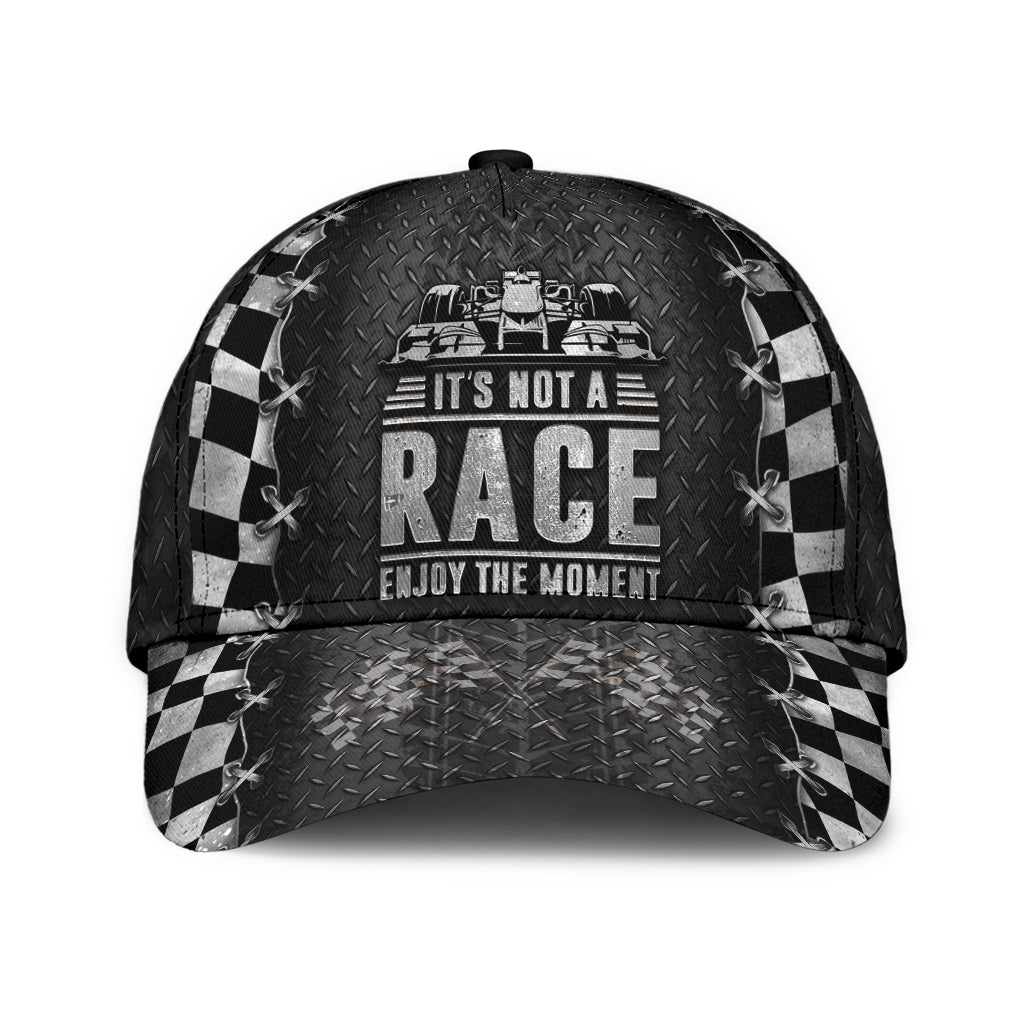 Racing It S Not A Race Enjoy The Moment Classic Cap For Summer Vacations Parties And Outdoor Events