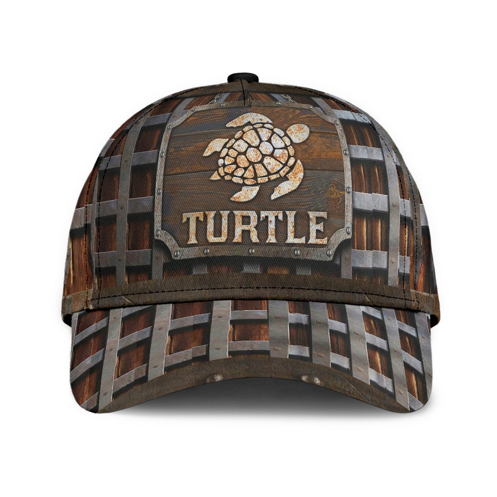 Turtle Metal Pattern Classic Cap For Seasonal Events Outdoor Trips And Everyday Comfort
