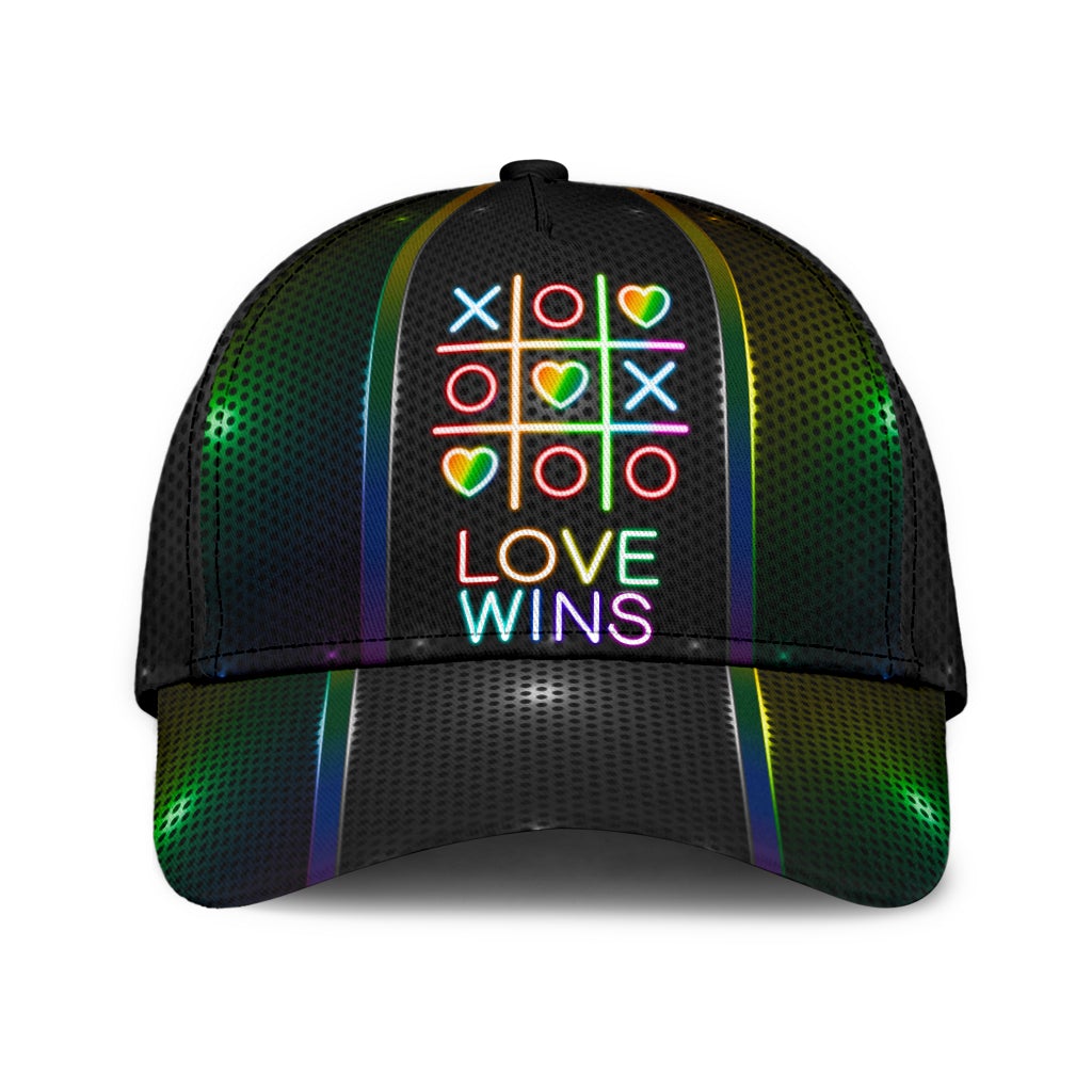 LGBT Love Wins Pride Message Classic Cap For Vacation Style Outdoor Activities And Daily Comfort