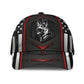 German Shepherd Red Flag Carbon Classic Cap For Summer Vacations Parties And Outdoor Events