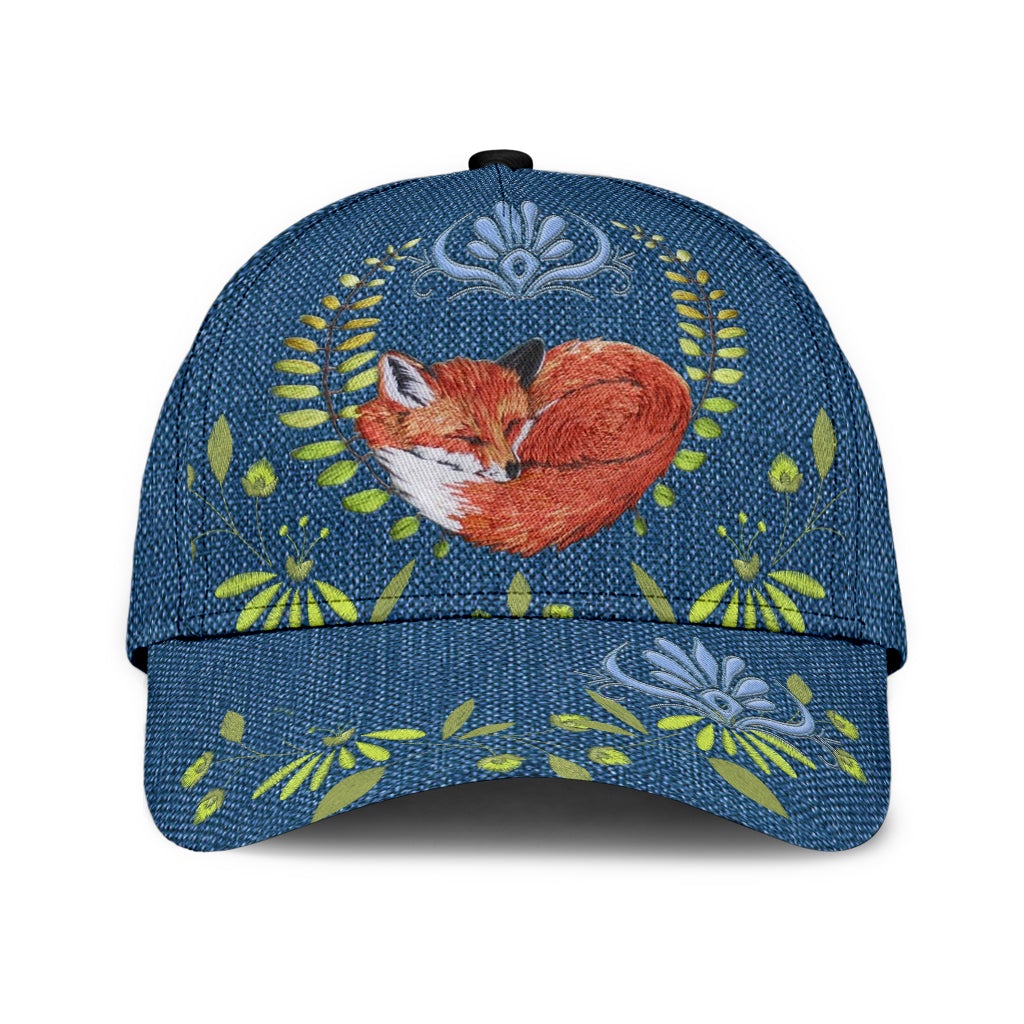 Fox Flower Nature Classic Cap For Outdoor Activities Weekend Trips And Casual Wear
