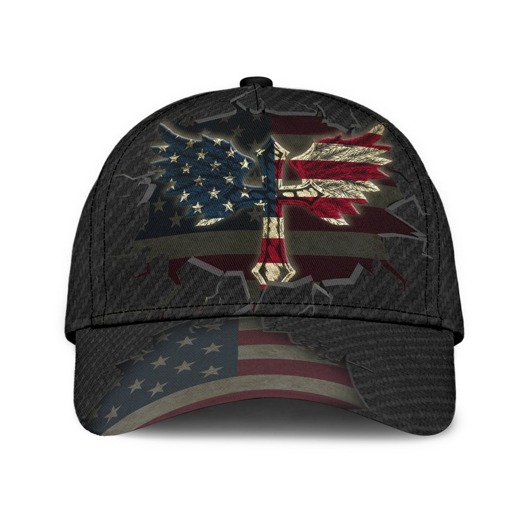 American Wings Freedom Eagle Classic Cap For Vacations Festivals Parties And Everyday Outfits