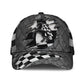 Horse Racing Black Classic Cap For Comfortable Daily Wear Travel And Weekend Outings