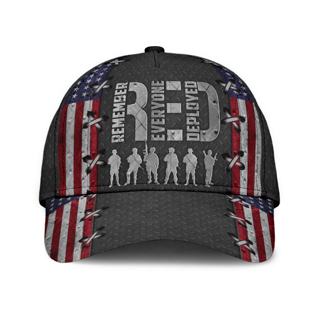 American Veteran Red Friday Classic Cap For Relaxed Daily Style Vacations And Festival Wear