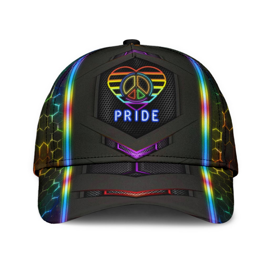 Peace Love Pride Classic Cap For Vacation Style Outdoor Activities And Daily Comfort