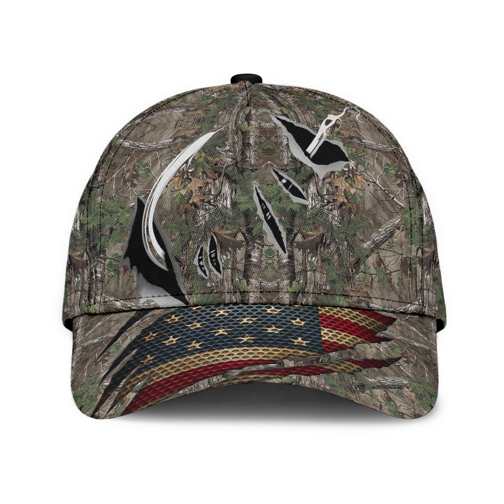 Fishing Pattern Ocean Outdoor Classic Cap For Festivals Holidays And Comfortable Everyday Wear