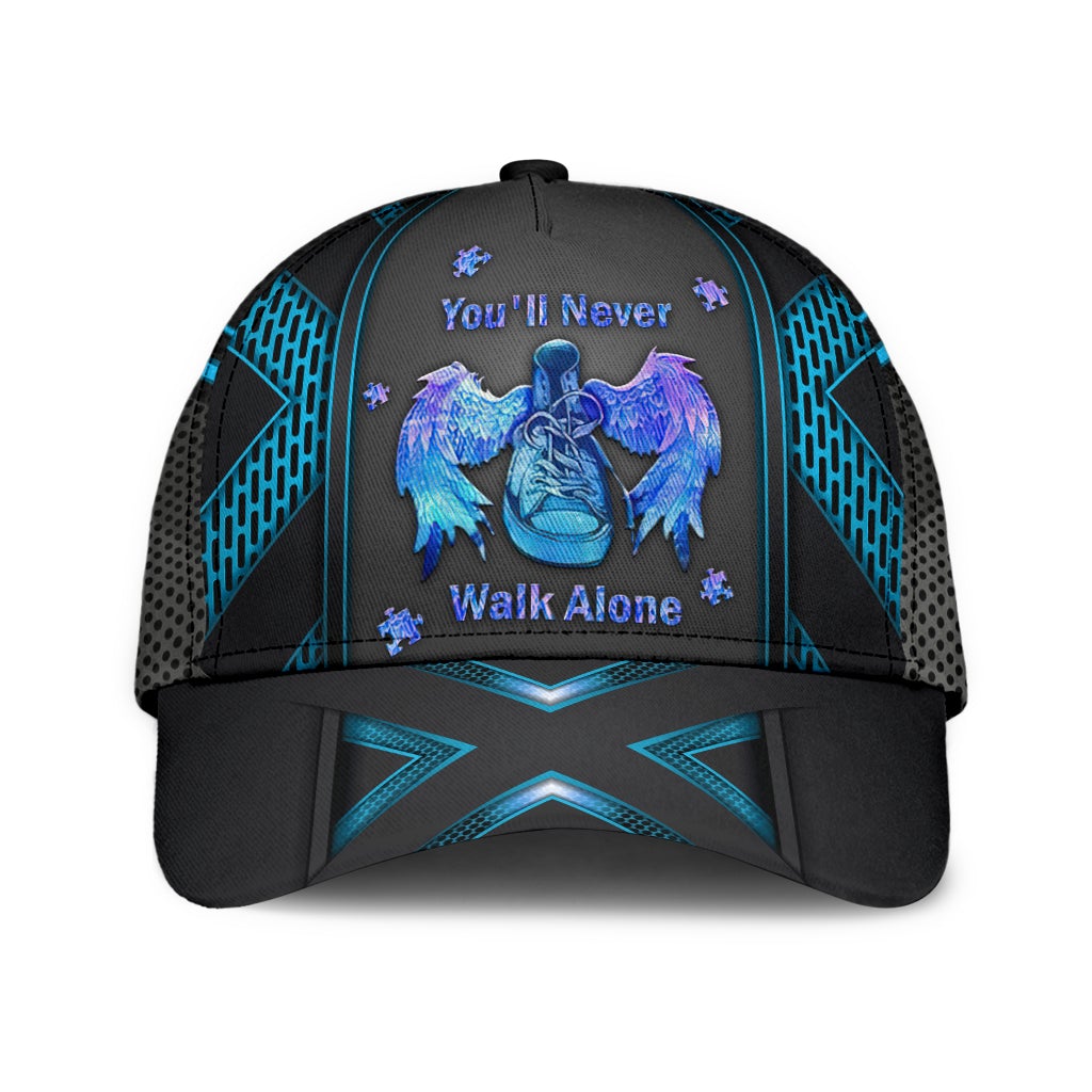 Autism Never Walk Alone Classic Cap For Holiday Trips Daily Outfits And Thoughtful Gifting