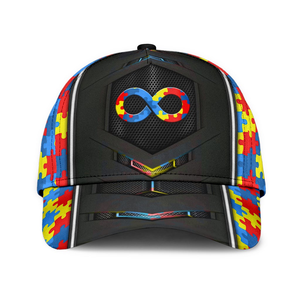 Autism Awareness Carbon Support Classic Cap For Travel Adventures Weekend Wear And Casual Style