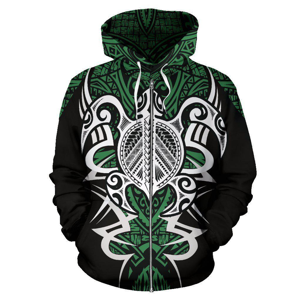 Green Hawaii Turtle Tribal Armor Hoodie For Beach Lovers Outdoor Activities And Thoughtful Gifts