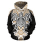 Gold Hawaii Turtle Tribal Armor Hoodie For Ocean Lovers Beach Travel And Relaxed Everyday Style