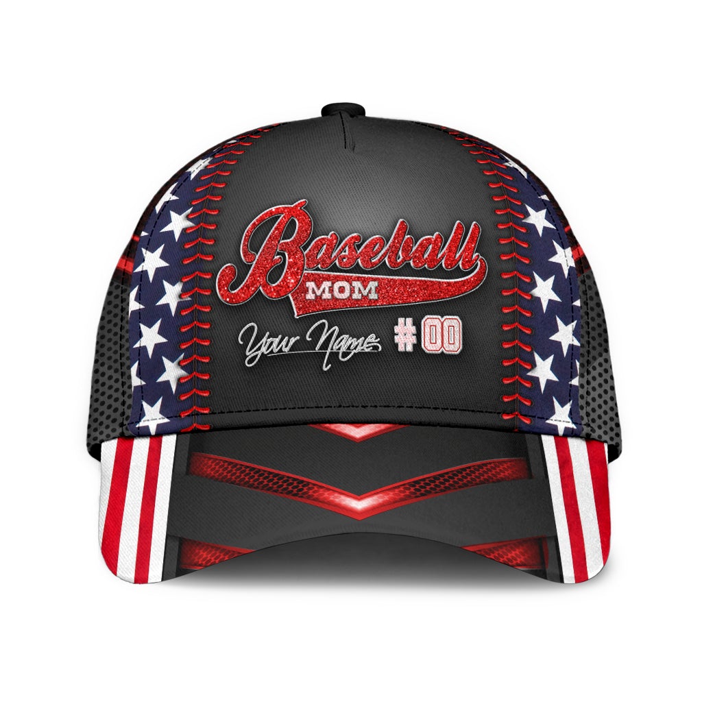 Custom Baseball Mom Personalized Sport Classic Cap For Outdoor Activities Weekend Trips And Casual Wear
