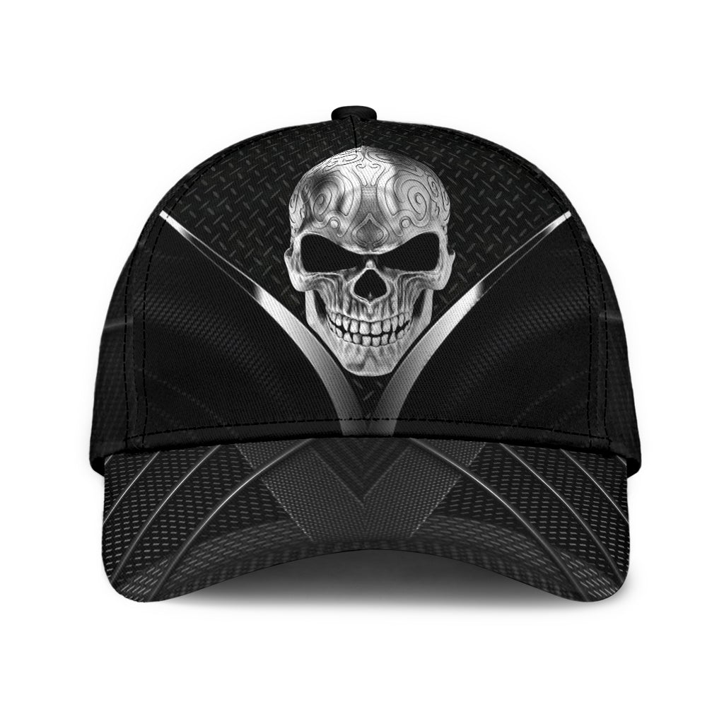 Skull Carbon Black Dark Classic Cap For Seasonal Outings Outdoor Adventures And Daily Wear