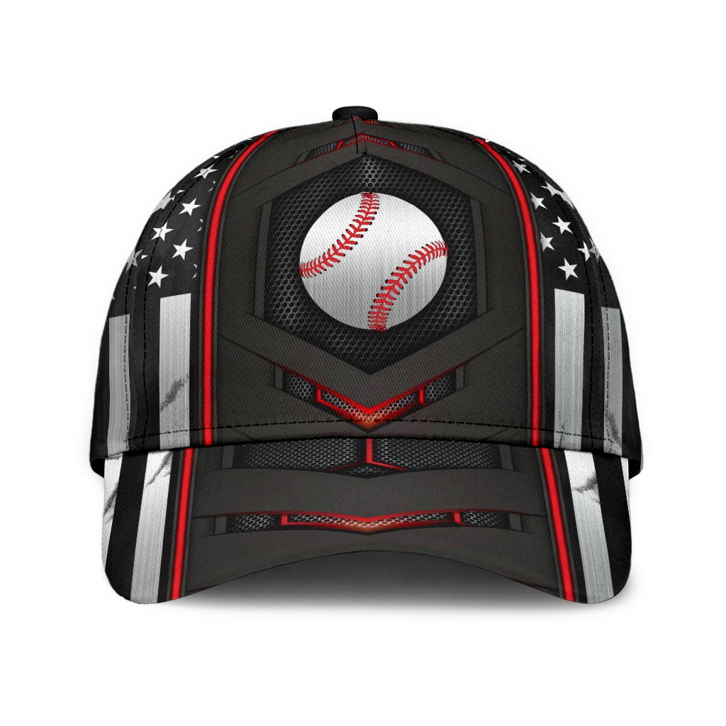 Baseball Red Flag Carbon Classic Cap For Comfortable Daily Wear Travel And Weekend Outings