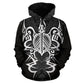 Gray Hawaii Turtle Tribal Armor Hoodie For Coastal Travel Casual Outfits And Relaxed Daily Wear