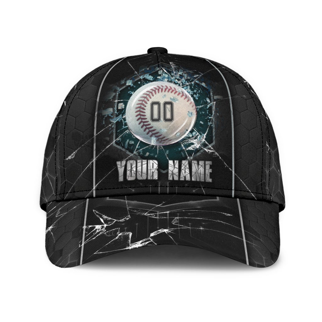 Custom Baseball Breaking Personalized Name Number Classic Cap For Everyday Wear Vacations And Seasonal Activities