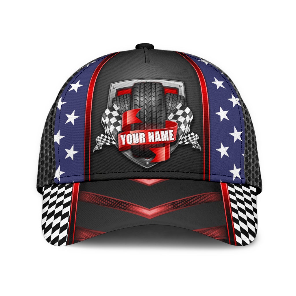 Custom Racing Lover American Classic Cap For Vacation Style Outdoor Activities And Daily Comfort