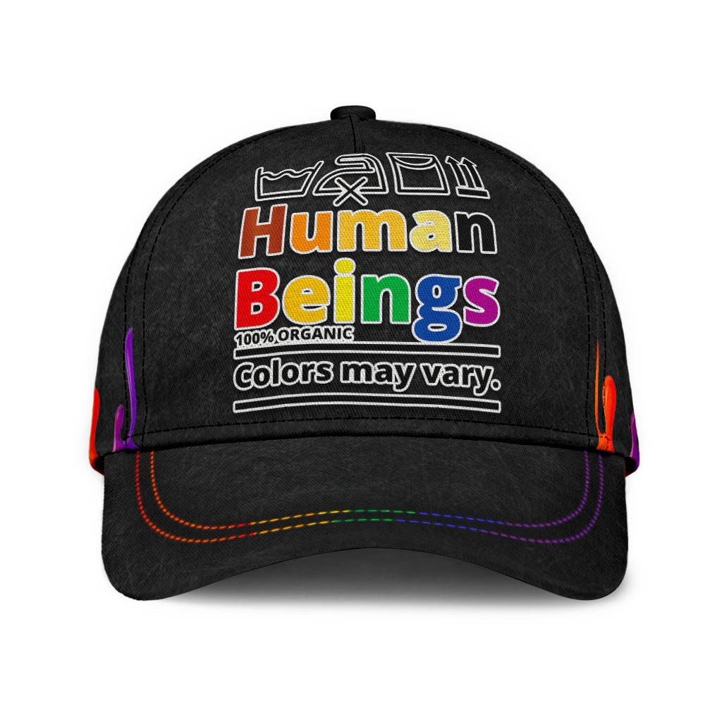 Pride Human Beings Equality Classic Cap For Casual Styling Holiday Travel And Weekend Adventures