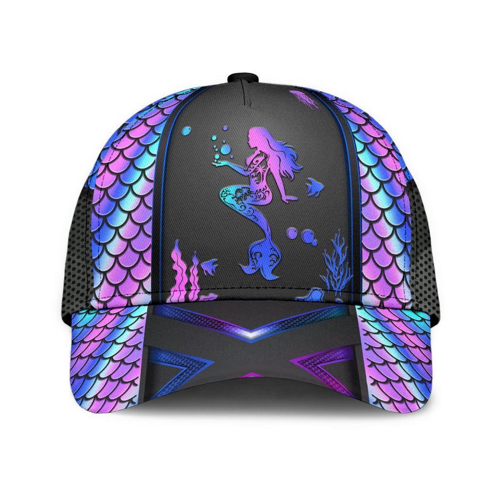 Mermaid Hologram Fantasy Ocean Classic Cap For Outdoor Travel Parties And Thoughtful Holiday Gifting