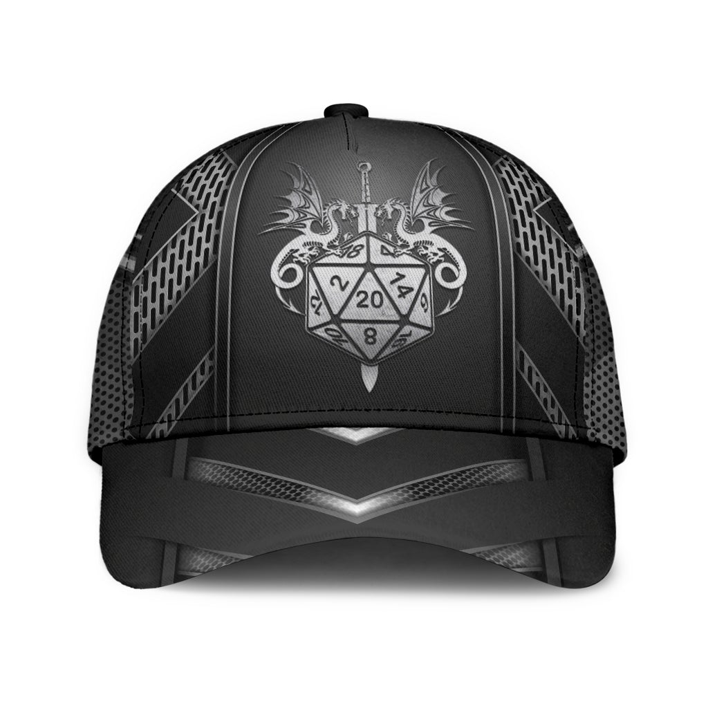Dnd D20 Tabletop Gaming Dice Classic Cap For Weekend Travel Outdoor Events And Casual Outfits
